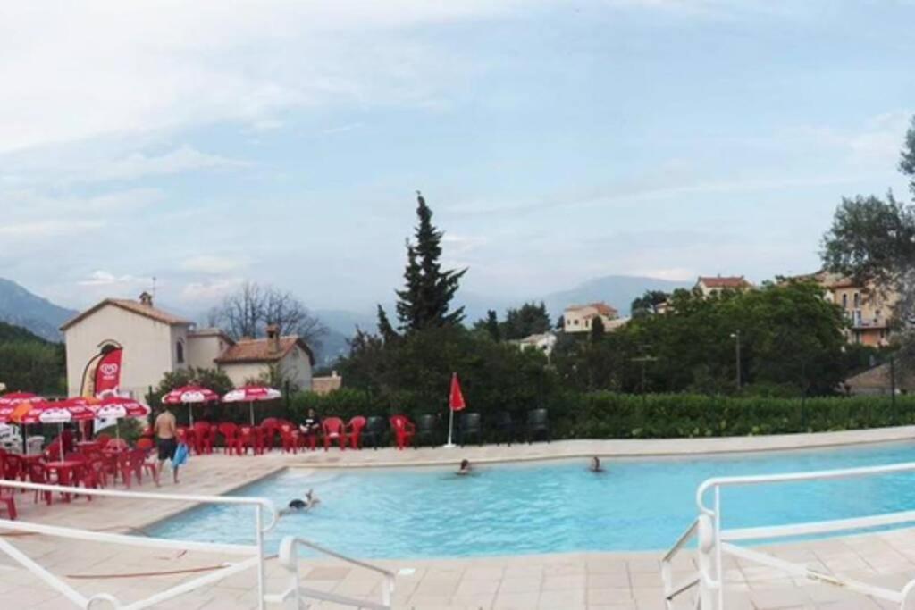 Joli Studio Entre Mer Et Montagne Proche De Nice Bouyon Buitenkant foto